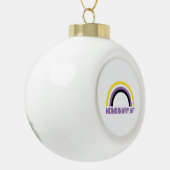Nonbinaire AF Keramische Bal Ornament (Links)