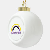 Nonbinaire AF Keramische Bal Ornament (Rechts)