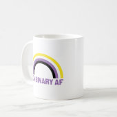 Nonbinaire AF Koffiemok (Voorkant links)