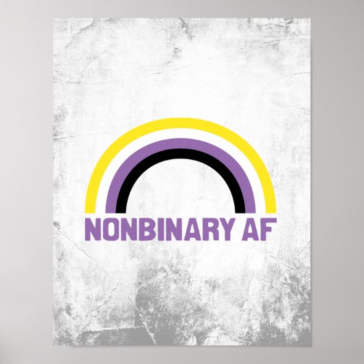 Nonbinaire AF Poster (Voorkant)