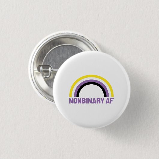 Nonbinaire AF Ronde Button 3,2 Cm (Voorkant /achterkant)