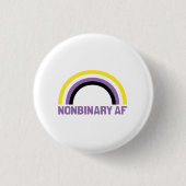 Nonbinaire AF Ronde Button 3,2 Cm (Voorkant)