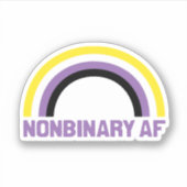 NONBINAIRE AF STICKER (Voorkant)