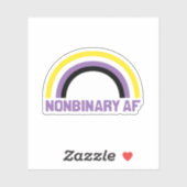Nonbinaire AF Sticker (Vel)