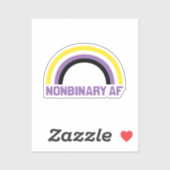 Nonbinaire AF Sticker (Vel)