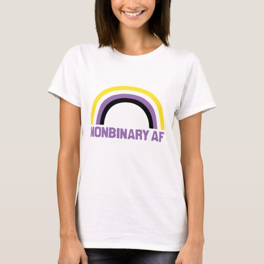 Nonbinaire AF T-shirt (Voorkant)