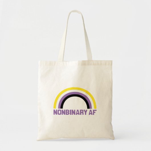 Nonbinaire AF Tote Bag (Voorkant)