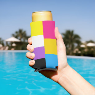 Nonbinaire pansexuele duale Pride-vlag Seltzer Blikjeskoeler