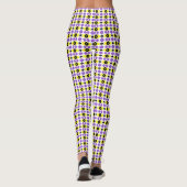 nonbinaire patroon witte basis C Leggings (Achterkant)