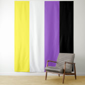 Nonbinaire Vlag Extra Groot LGBT Wandkleed (In situ)