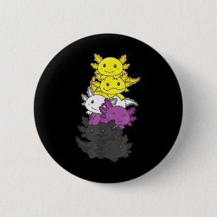 Nonbinaire Vlag Non Binaire Trots Lgbtq Axolotl _1 Ronde Button 5,7 Cm