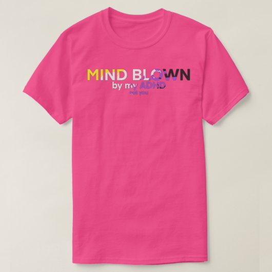 Nonbinary ADHD Mind Bloed T-shirt (Design voorkant)