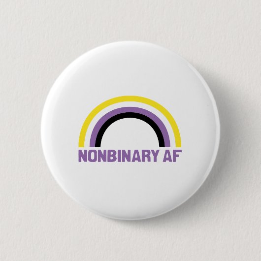 Nonbinary AF Ronde Button 5,7 Cm (Voorkant)