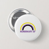 Nonbinary AF Ronde Button 5,7 Cm (Voorkant /achterkant)
