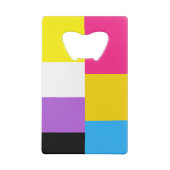 Nonbinary Asexual Dual Pride Flag Creditkaart Flessenopener (Achterkant)