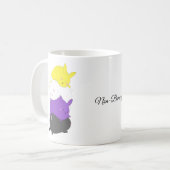 Nonbinary Bunny Rabbit Koffiemok (Voorkant links)