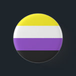 Nonbinary Button<br><div class="desc">Een eenvoudig ontwerp met de nonbinary pride vlag.</div>