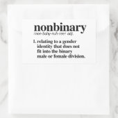 Nonbinary Definition Rechthoekige Sticker (Tas)
