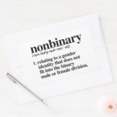 Nonbinary Definition Rechthoekige Sticker (Envelop)