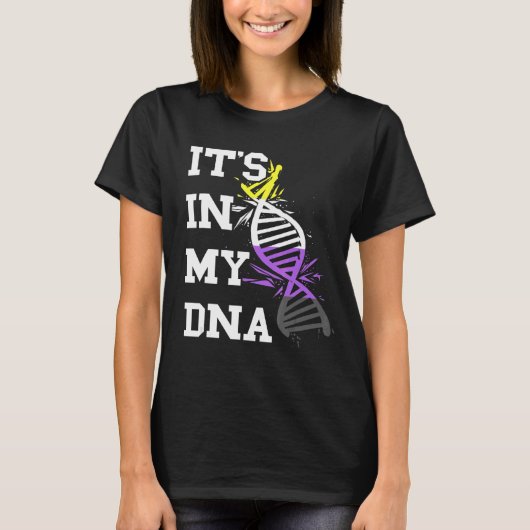 Nonbinary DNA Molecule LGBT Nonbinary Pride Nonbin T-shirt (Voorkant)