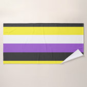 NonBinary Flag Badhanddoek (Badhanddoek)