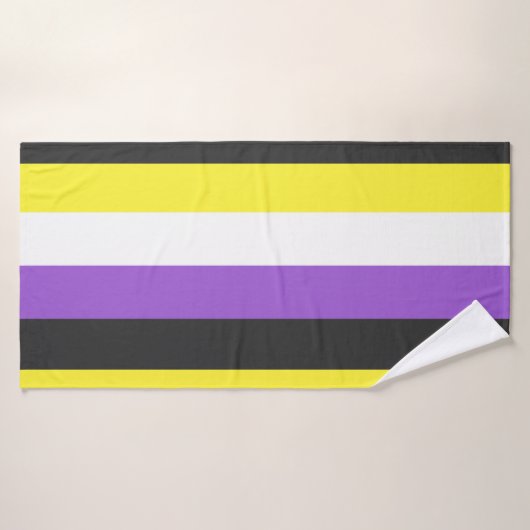 NonBinary Flag Badhanddoek (Badhanddoek)