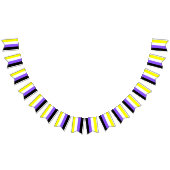 Nonbinary Flag Bunting Banner LGBT Party (Alle)