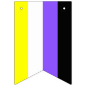 Nonbinary Flag Bunting Banner LGBT Party (Derde vlag)