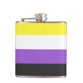 NonBinary Flag Heupfles (Voorkant)