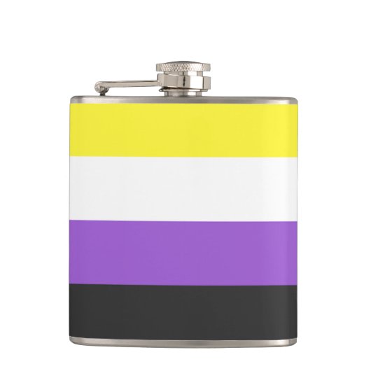 NonBinary Flag Heupfles (Voorkant)