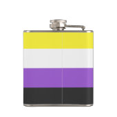 NonBinary Flag Heupfles (Achterkant)