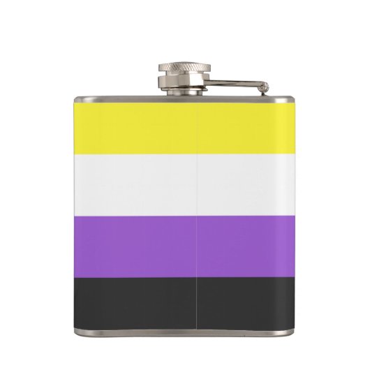 NonBinary Flag Heupfles (Achterkant)