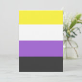 NonBinary Flag Kaart (Staand voorkant)