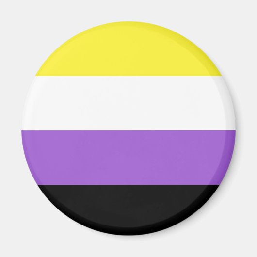 Nonbinary Flag LGBT Magnet (Voorkant)