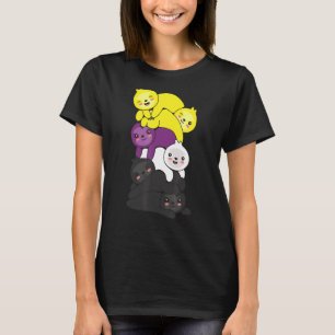 Nonbinary Flag Niet Binaire Pride LGBTQ Luiaard T-shirt