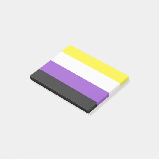 NonBinary Flag Post-it® Notes (Schuin)