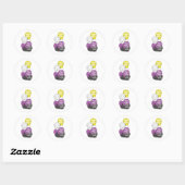 Nonbinary Flag Pride Lgbetq de Stomme SleufTegel Ronde Sticker (Vel)