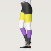 Nonbinary Flag Rainbow Pride Leggings (Links)