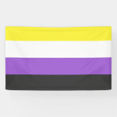 NonBinary Flag Spandoek (Horizontaal)
