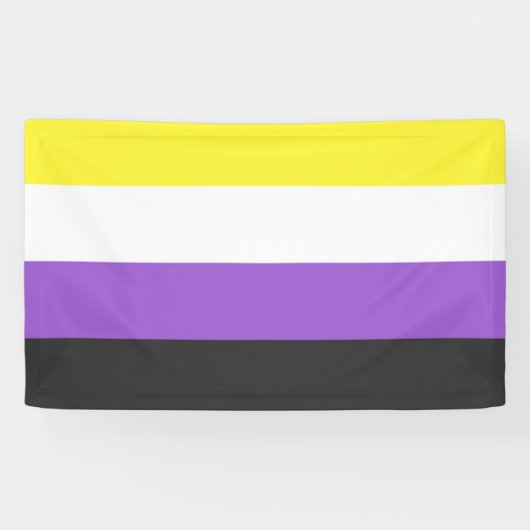 NonBinary Flag Spandoek (Horizontaal)