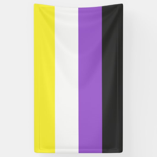 NonBinary Flag Spandoek (Verticaal)