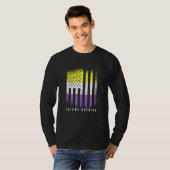 Nonbinary Flag veronderstellen niets Genderqueer N T-shirt (Voorkant volledig)