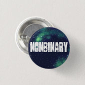 Nonbinary  Galaxy Identiteit Ronde Button 3,2 Cm (Voorkant /achterkant)