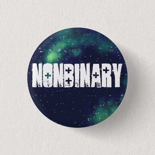 Nonbinary  Galaxy Identiteit Ronde Button 3,2 Cm (Voorkant)