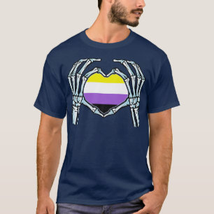 Nonbinary gender Gay Skeleton seual Identity T-shirt