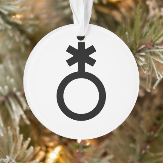 Nonbinary Gender Symbol Ornament (Boom)