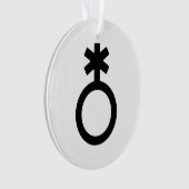 Nonbinary Gender Symbol Ornament (voorkant)