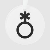 Nonbinary Gender Symbol Ornament (voorkant)