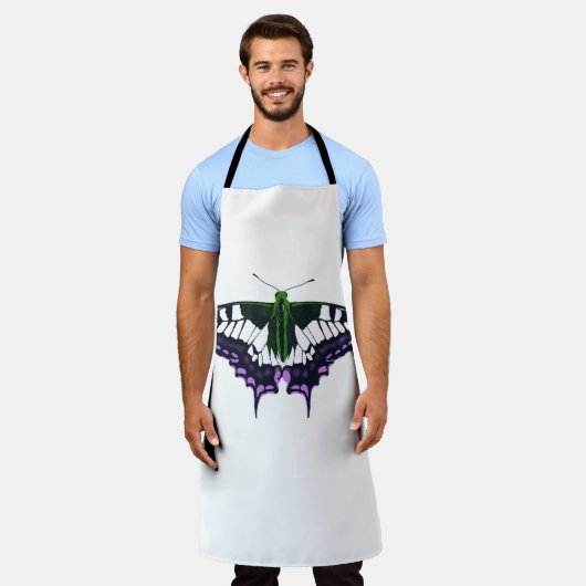 Nonbinary Genderqueer Pride Swallowtail Butterfly Schort (Gedragen)