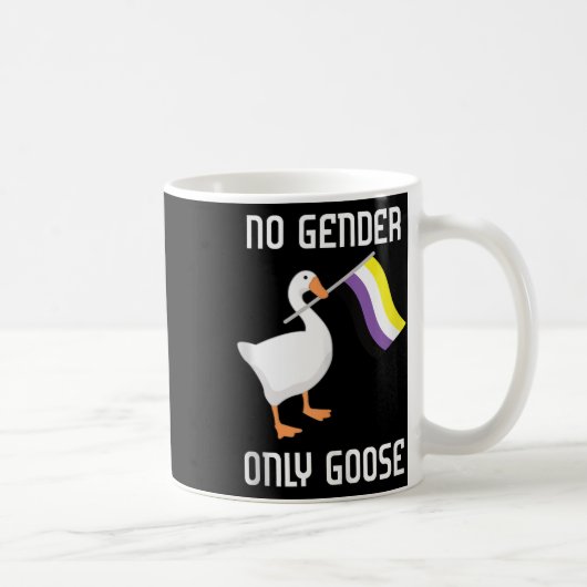 Nonbinary Goose No Gender Pride Flag Lgbtq Gay Pri Koffiemok (Rechts)
